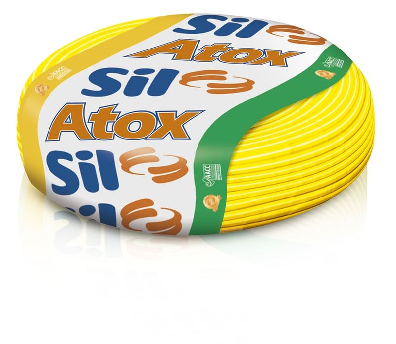 Cabo-Flexivel-Atox-4mm²-750V-Amarelo-Sil-100-Metros