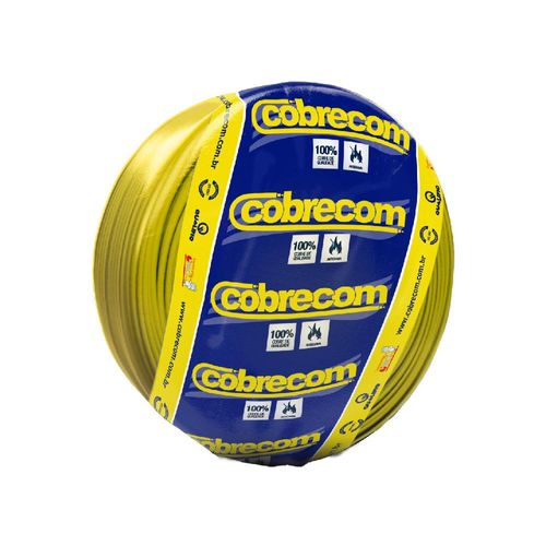 Cabo Flexível 2,5mm² 750V Amarelo 100 Metros Cobrecom