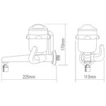 Torneira-Eletrica-Bica-Reta-de-Parede-Branca-Fame-220V-5400W-Fame