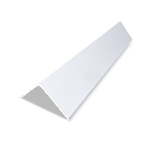 Cantoneira Abas Iguais 12,7x1,58mm "1/2" 1m Alumínio Branco Brilhante