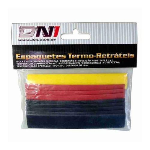 Espaguete Termo-Retrátil 4mm Dni 15 Peças