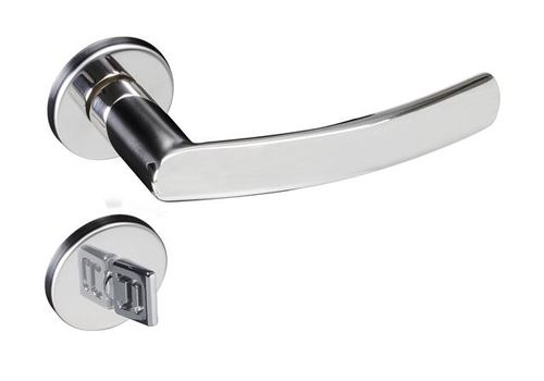 Fechadura Banheiro Roseta Redonda Luma 582-90 55mm Inox Polido