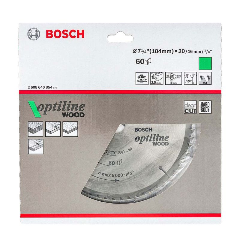 Disco-de-Serra-Circular-7.1-4--184x20mm-com-60-Dentes-Optiline-Bosch