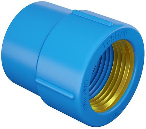 Luva Soldável com Bucha de Latão Azul PVC 20mm x 1/2" Fortlev