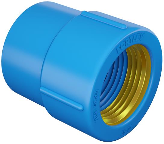 Luva-Soldavel-com-Bucha-de-Latao-Azul-PVC-20mm-x-1-2--Fortlev