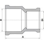 Luva-de-Reducao-Soldavel-PVC-32mm-x-25mm-Fortlev