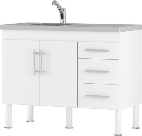 Gabinete para Cozinha Flex 114x80x52cm MDF Branco