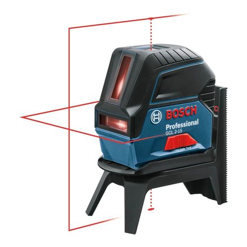 Nível a Laser Vermelho 15 metros GCL 2-15 C/ Maleta Bosch