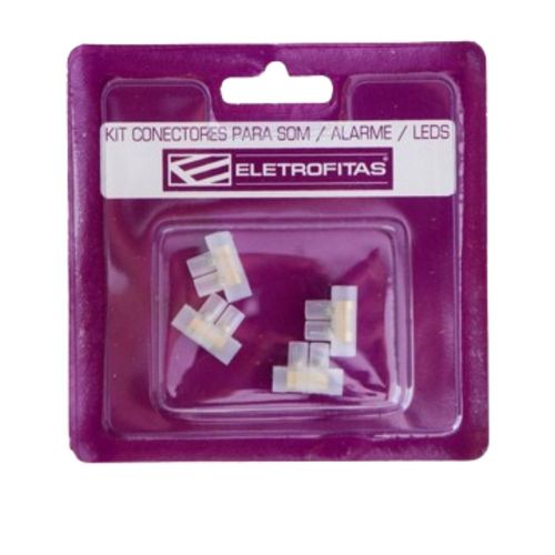 Kit Conectores Eletrofitas EF5x2 - 4 un de 1 saída Alarme/Telefone