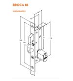 Fechadura-Externa-Roseta-Quadrada-Bico-de-Papagaio-902-18mm-Aco-Inox