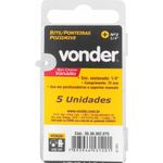 Bits-Ponteira-Pozidrive-encaixe-de-1-4--PH2-75mm-c-5pcs-Vonder