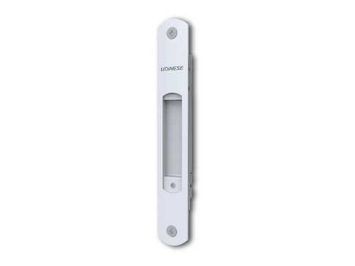 Fecho Concha com Trava para Janela 160mm Alumínio Branco