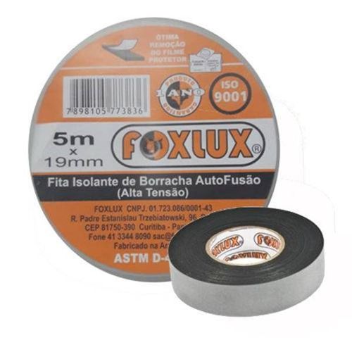 Fita Isolante Alta Fusão 19mm X 0,76mm Foxlux 5 Metros