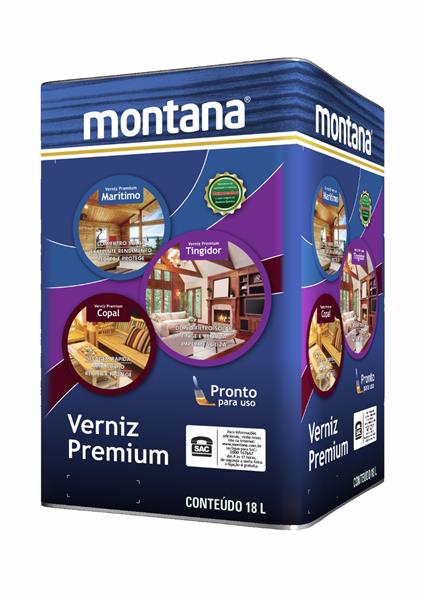 Verniz Premium Sintético Brilhante Marítimo Natural 18L Montana