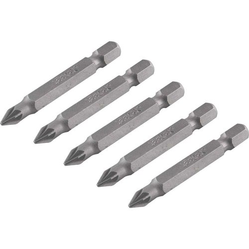 Bits com Ponteira Pozidrive encaixe de 1/4" PH1 50mm c/5pcs Vonder