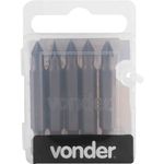 Bits-com-Ponteira-Pozidrive-encaixe-de-1-4--PH1-50mm-c-5pcs-Vonder