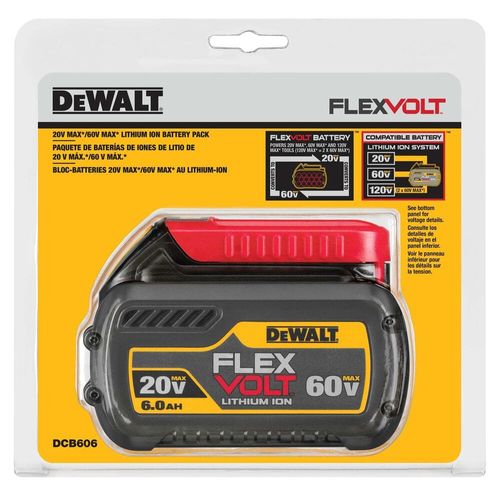 Bateria de Lítio 20V 6.0Ah Flexvolt DCB606-B3 Dewalt