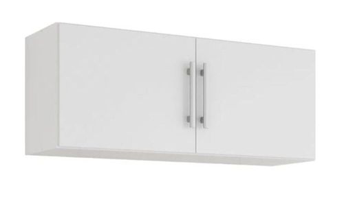 Armário Aéreo para Cozinha Flex 114x40x32cm MDF Branco