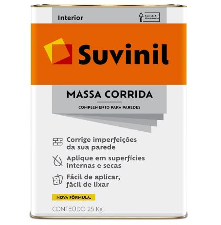 Massa Corrida Lata 25Kg Suvinil