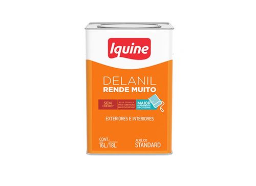 Tinta Standard Acrílica Fosco Delanil Branco Neve 18L Iquine