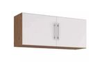 Armario-Aereo-para-Cozinha-Flex-114x40x32cm-MDF-Amendoa-Off-White