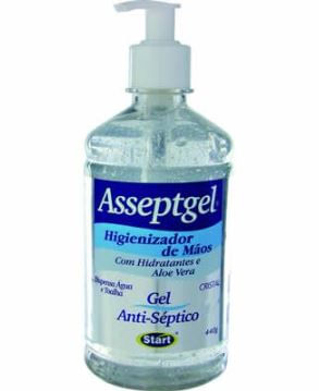 Álcool Gel Asseptgel Cristal 70° 420g Start