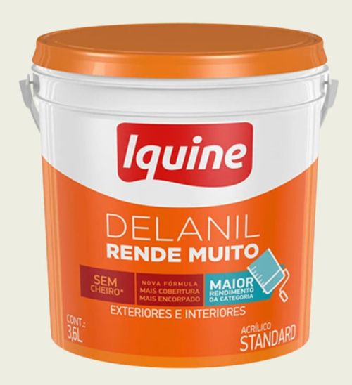 Tinta Standard Acrílica Fosco Delanil Gelo 3,6L Iquine