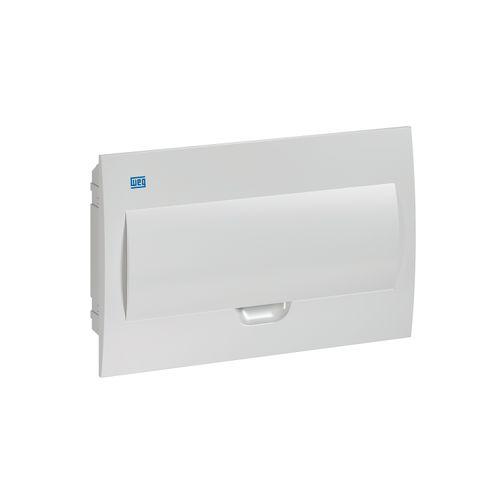 Quadro PVC Disjuntor Embutir sem Barramento para 18 Disjuntores Branco