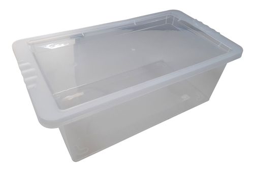 Caixa Plástica Organizadora com Tampa OR16 5,5L até 2,5Kg Transparente