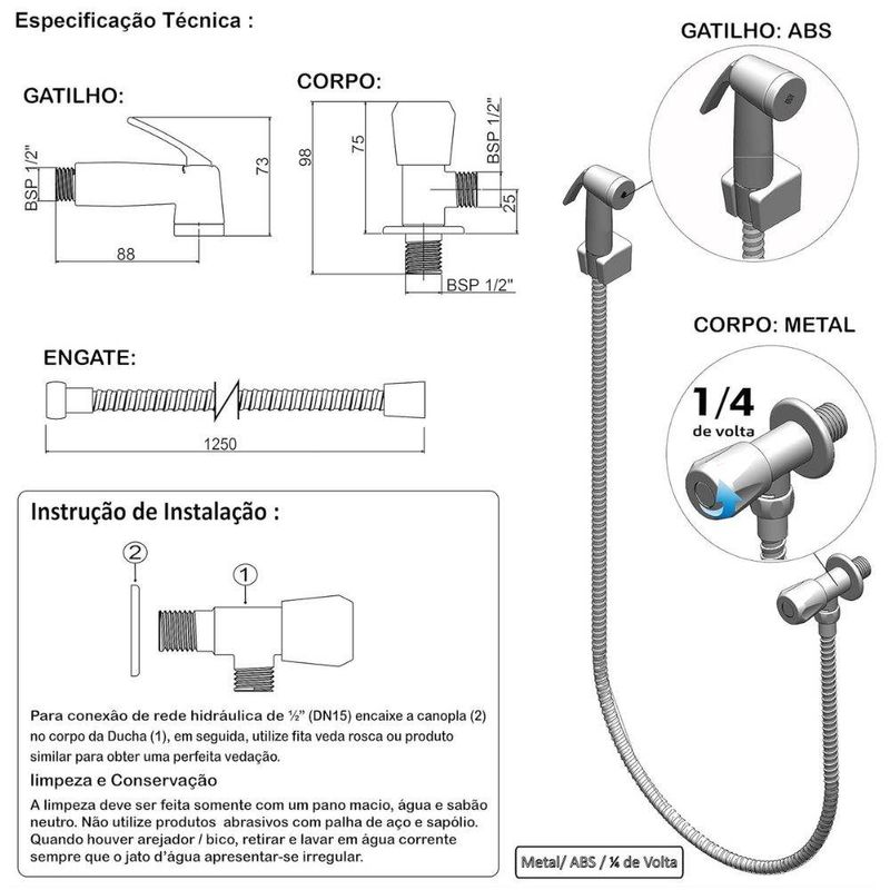 Ducha-Higienica-Plastica-Cromado-com-Registro-Cromado-1-4V-Bognar