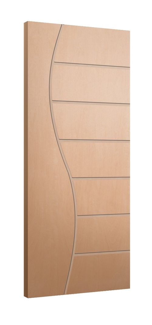 Folha de Porta Frisada FR10 Sarrafeada HDF Pinus Curupixa 210x92cm