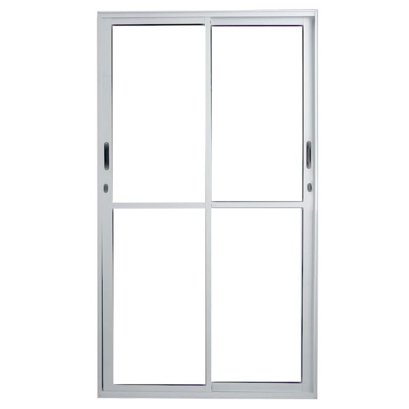 Porta-de-Correr-2-Folhas-Vlis-Aluminio-Branco-Direito-210x120cm