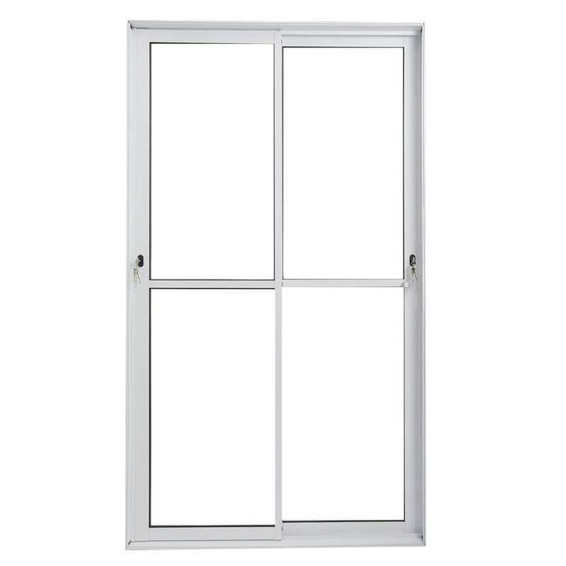 Porta-de-Correr-2-Folhas-Vlis-Aluminio-Branco-Direito-210x120cm