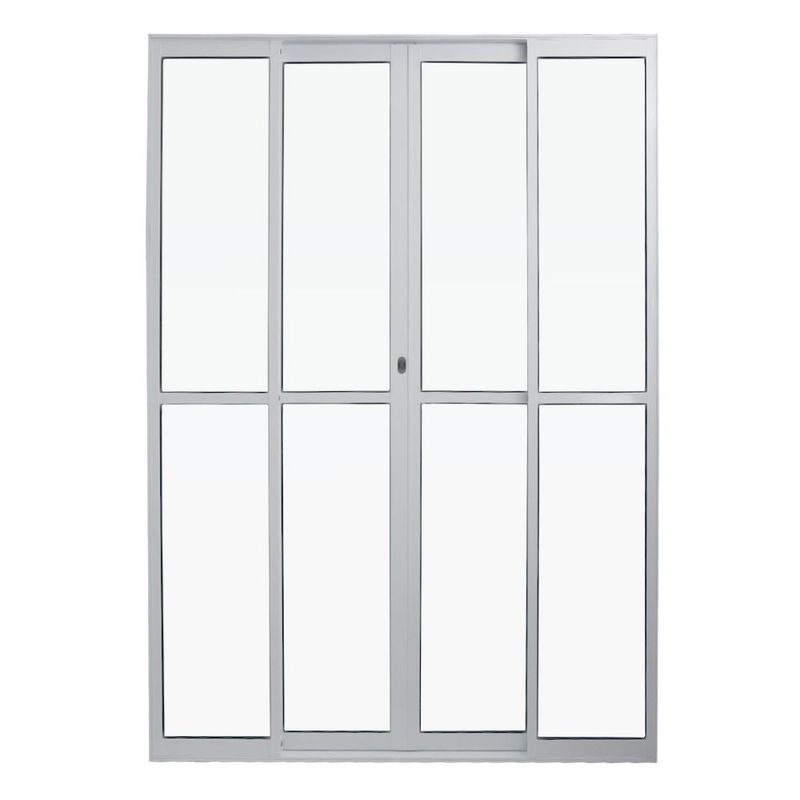 Porta-de-Correr-4-Folhas-Central-Vlis-Aluminio-Branco-210x200cm