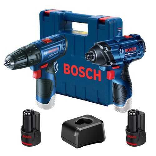 Kit Furadeira Parafusadeira de Impacto + Chave Impacto GDR120Li Bosch