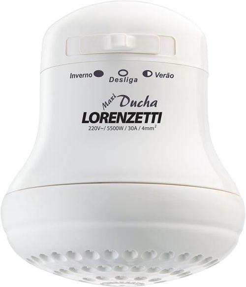 Ducha Maxiducha 3 Temperaturas Branca 127V 5500W Lorenzetti