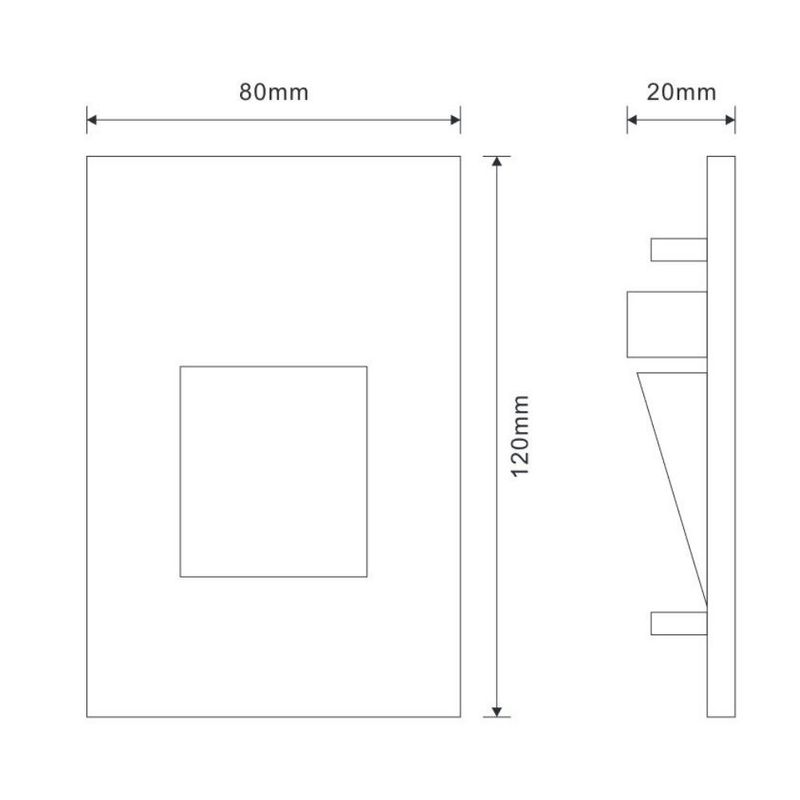 Balizador-LED-Embutir-Branco-2W-IP20-120-Lumens-Luz-Amarela