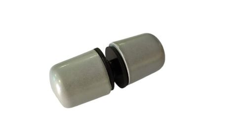 Puxador Cartucho para Box 22mm AlumÍnio Cinza