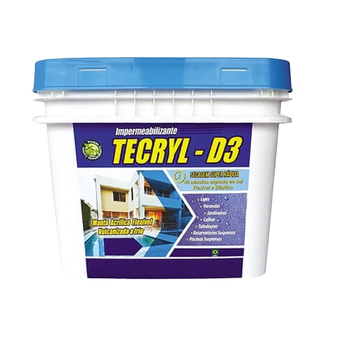 Manta Líquida Acrílica D3 Branca 4Kg Tecryl