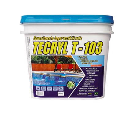 Manta Líquida Acrílica Impermeabilizante T103 Branca 4Kg Tecryl