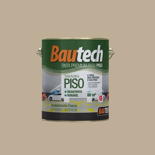 Tinta Premium Acrílica Fosco Piso Concreto 3,6L Bautech