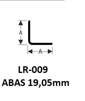 Cantoneira-Arredondada-Parede-em-L-1905mm--3-4--3m-Aluminio-Bege