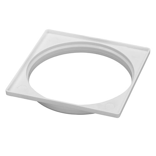 Porta Grelha Quadrado para Grelha Quadrada PVC Branco DN100 Krona