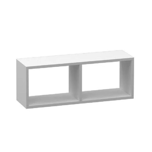 Nicho Retangular Duplo MDP Branco 60x20cm