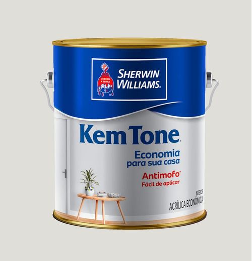 Tinta Econômica Acrílica Fosco Kemtone Gelo 3,6L