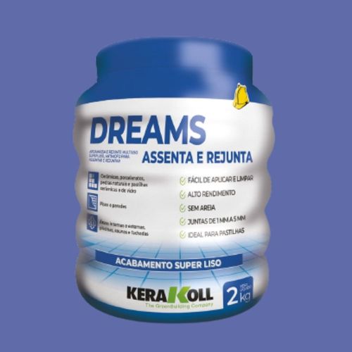 Rejunte Dreams Resinado Assenta e Rejunta Oceano 2kg Kerakoll