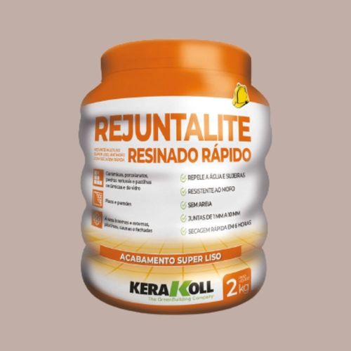 Rejunte Rejuntalite Resinado Seca Rápido Fagus 2kg Kerakoll