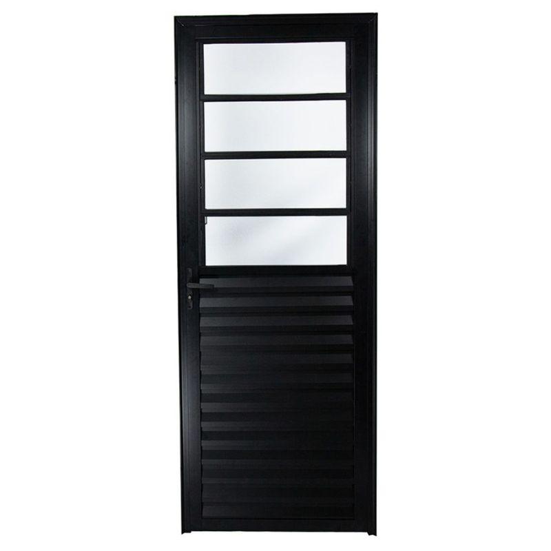 Porta-Basculante-Linha-Vmbor-Aluminio-Preto-Esquerdo-210x80cm