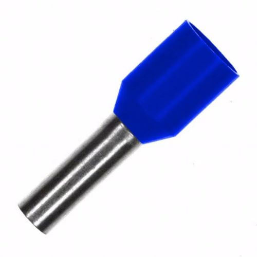 Terminal Isolado Tubular Simples 16mm² Azul Eletrokit 20 Peças