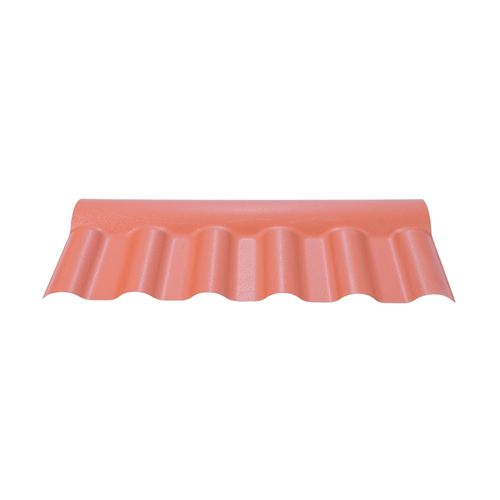 Cumeeira Central PVC Articulada Terracota 88x37cm Afort